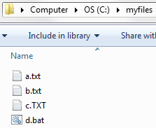 a windows explorer dialog showing some files